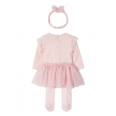 Conjunto falda tutu 3 piezas MAYORAL para recién nacido Color Rosa