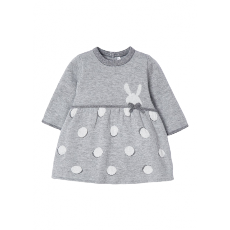 Kleid aus Baumwolle MAYORAL Baby Farbe Nebel