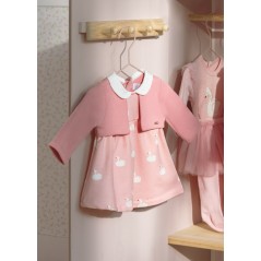 Vestido rebeca MAYORAL para recién nacido ECOFRIENDS Color Rosa