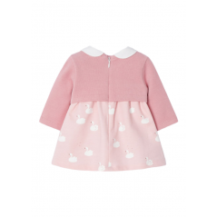 Vestido rebeca MAYORAL para recién nacido ECOFRIENDS Color Rosa