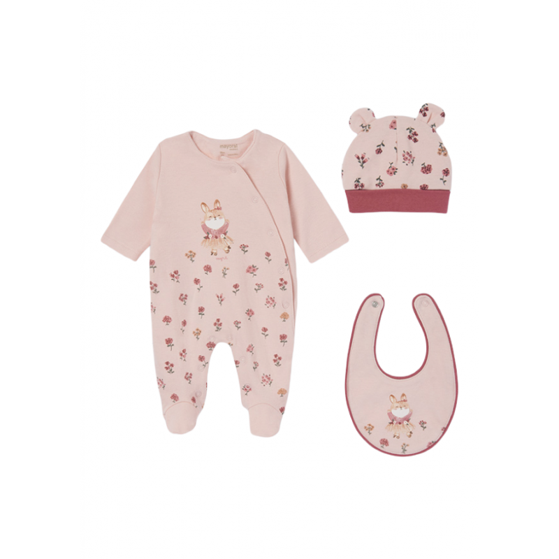 Pack de regalo 3 piezas MAYORAL ECOFRIENDS bebé Color Rosa
