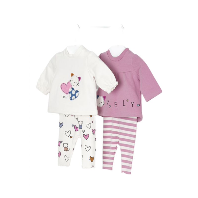 Set 4 pezzi MAYORAL per il bambino colore Malva