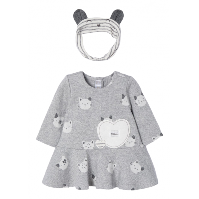 Robe avec diadem MAYORAL Baby Color Fog