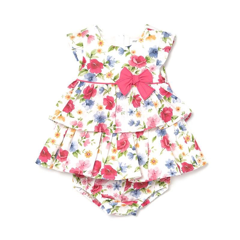 Baby Girl Printing Dress MAYORAL Color FRAGOLA