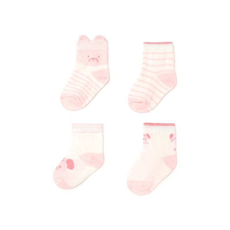 Set 4 Socken Baby Mädchen MAYORAL ROSA