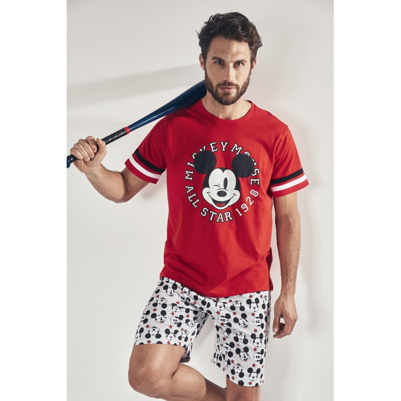 Pyjama Man DISNEY MICKEY MOUSE Rouge