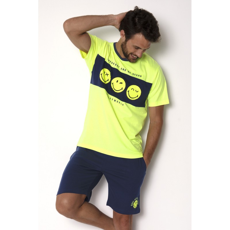 Pyjama Summer Short Men Summer SMILEY Lima