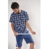 Pijama de Verano para Hombre DISNEY PATO DONALD Color MARINO