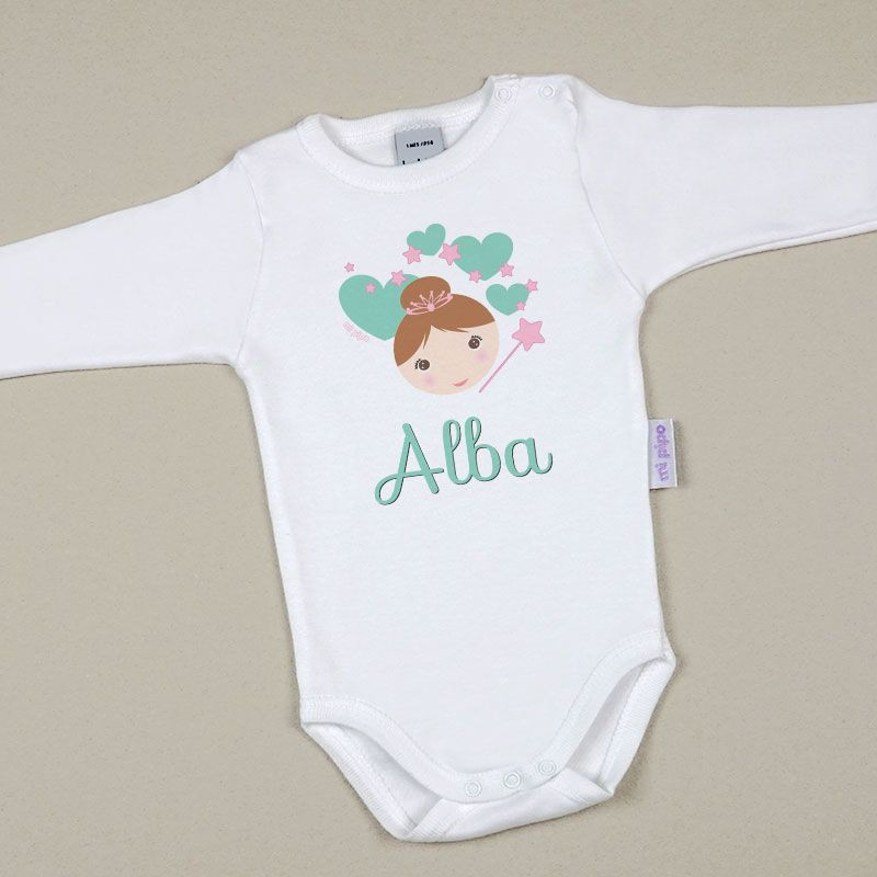 Body Baby Personalizado com Fada de Nome Impresso