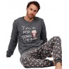 Pijama Hombre Invierno POP CORN Color Gris