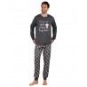 Pijama Hombre Invierno POP CORN Color Gris