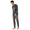 Pijama Hombre Invierno POP CORN Color Gris