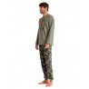 Pijama Hombre Invierno LOIS Color Caqui