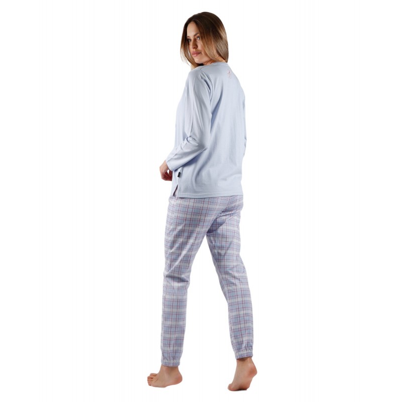 Pyjama Femme Hiver Fat Couleur Bleu