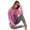 Pijama Mujer Invierno Gorjuss Color Malva