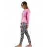 Pijama Mujer Invierno Gorjuss Color Malva