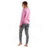 Pijama Mujer Invierno Gorjuss Color Malva