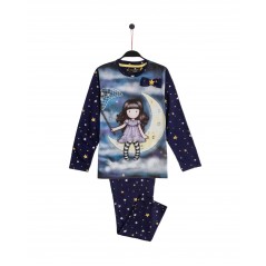 Pijama Invierno para Niña Gorjuss Color Azul Marino