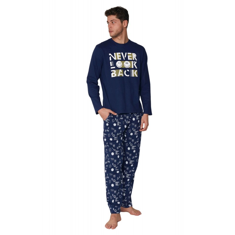 Pyjama Men Winter SMILEY Couleur marine