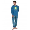 Pijama Hombre Invierno SMILEY Color Oceano