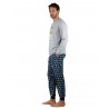 Pijama Hombre Invierno MR WONDERFUL Color Gris