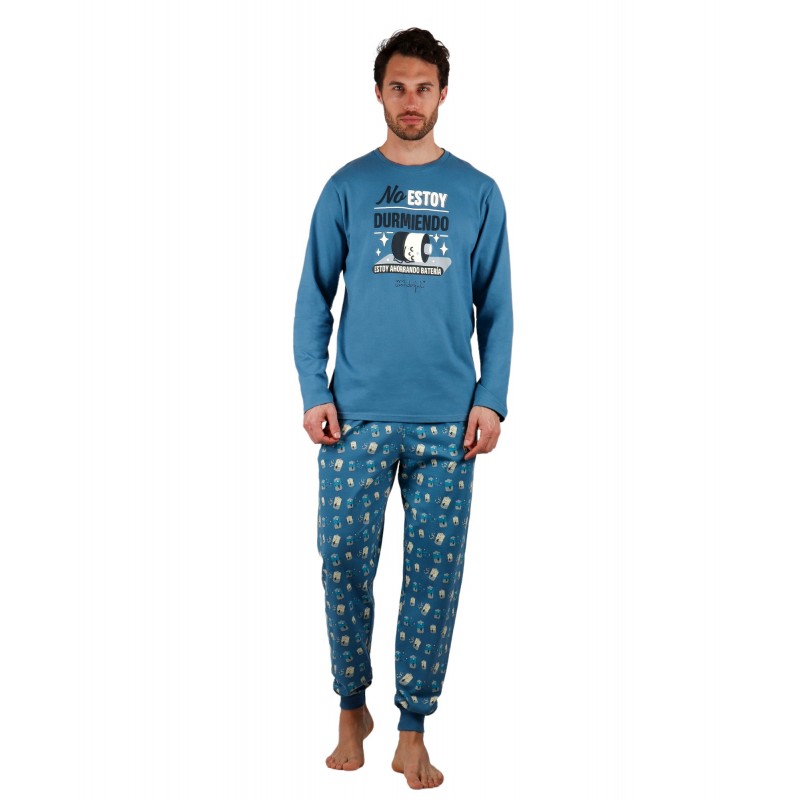 Pyjama Herren Winter MR WONDERFUL Batterie