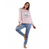 Pijama Mujer Invierno MR WONDERFUL Unicornio Rosa