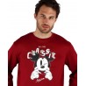 Pijama Hombre Invierno DISNEY Mickey Mouse Burdeos