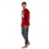 Pijama Hombre Invierno DISNEY Mickey Mouse Burdeos