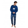 Pijama Hombre Invierno DISNEY Mickey Mouse Azul