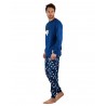 Pijama Hombre Invierno DISNEY Mickey Mouse Azul