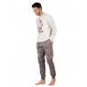 Pijama Hombre Invierno DISNEY Gruñón Beige