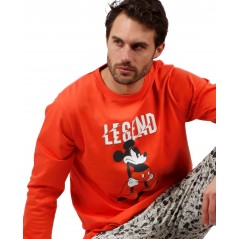 Pigiama Uomini Inverno DISNEY Topolino Naranja 2