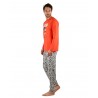 Pijama Hombre Invierno DISNEY Mickey Mouse Naranja