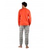 Pijama Hombre Invierno DISNEY Mickey Mouse Naranja