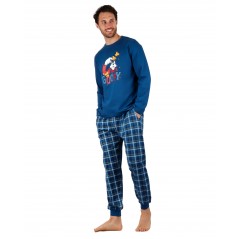 Pijama Hombre Invierno DISNEY Goffy Azul