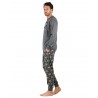 Pijama Hombre Invierno DISNEY Animal Bang Gris