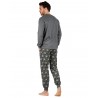 Pijama Hombre Invierno DISNEY Animal Bang Gris