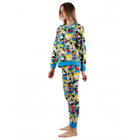 Relativamente brindis Meyella Pijama Mujer Invierno DISNEY Mickey Mouse Multicolor