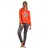 Pijama Mujer Invierno DISNEY Minnie Mouse Naranja