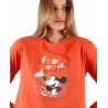 Pijama Mujer Invierno DISNEY Minnie Mouse Naranja