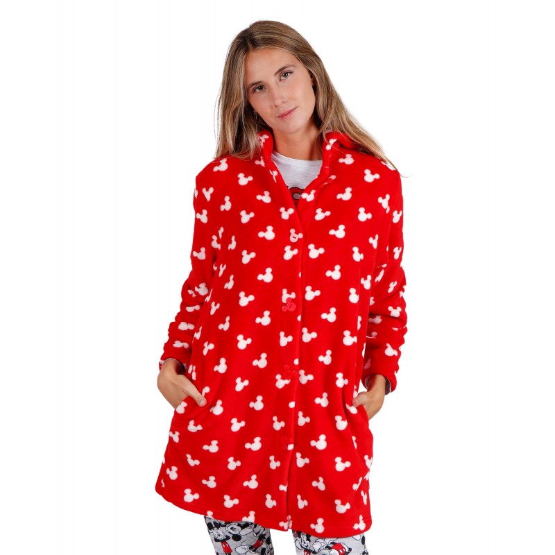 Bata Mujer Invierno DISNEY Minnie Mouse Roja