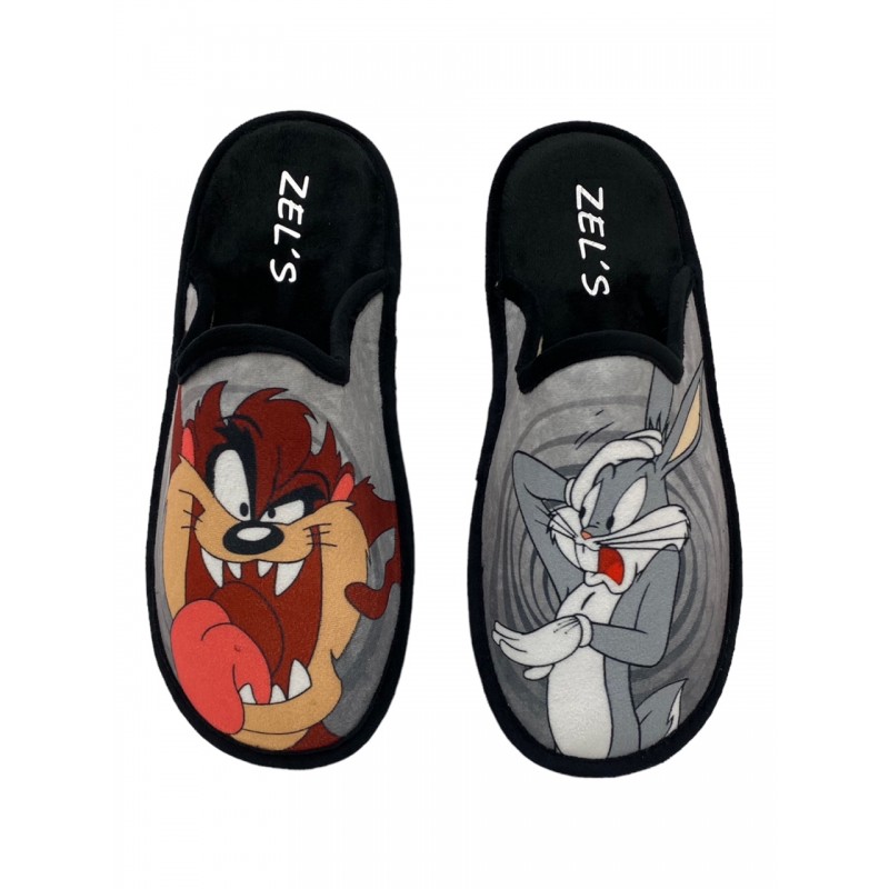 Zapatillas de Casa Hombre Bugs Bunny y Taz