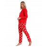 Pijama Mujer Invierno Coralina Gorjuss Frambuesa