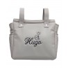 Bolso Panera Polipiel Personalizado Gris y Dibujo