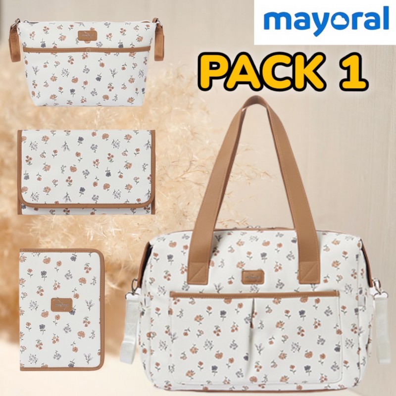 Pack 1 MAYORAL Sac et accessoires Flor Nata