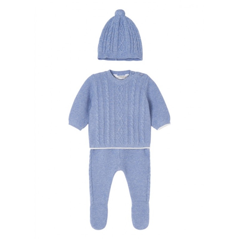 Polain set and Tricot hat MAYORAL Color Blue Ice