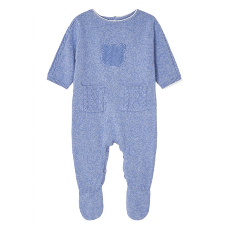 Pelele de tricotosa MAYORAL para Bebe Color Blue Ice