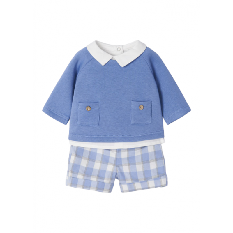 Set con pantaloni corti MAYORAL Colore blu ghiaccio