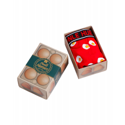 Bóxer ADMAS Blanc oeufs Couleur Rouge 2